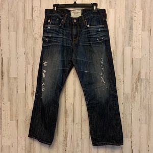 Big Star Taylor Cropped Distressed Jeans